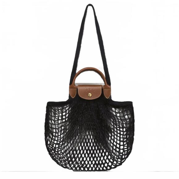 LONGCHAMP Handbags - NEW LONGCHAMP filet knit bag in black